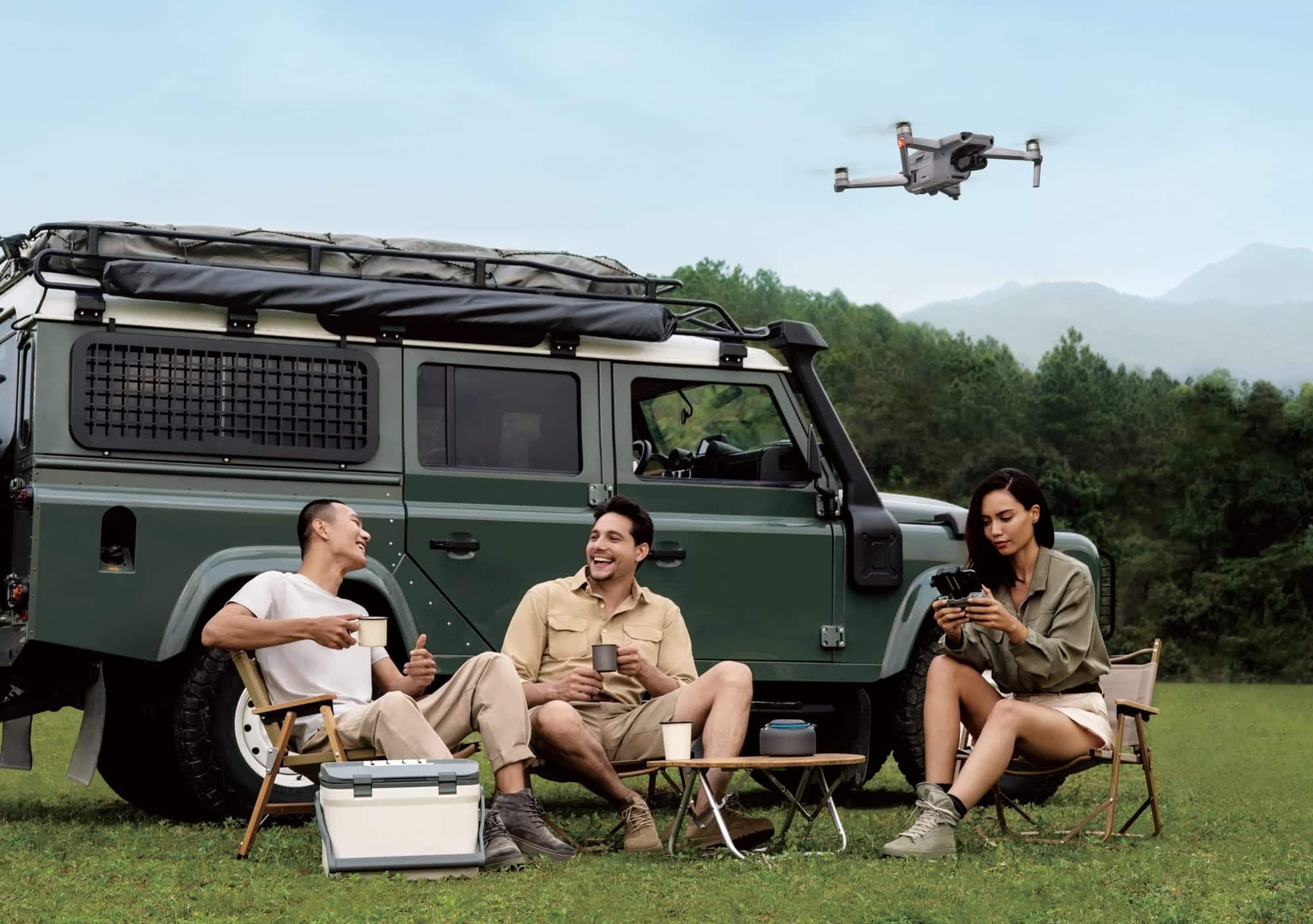 DJI Mavic Air 2 camera drone in official DJI launch photography.