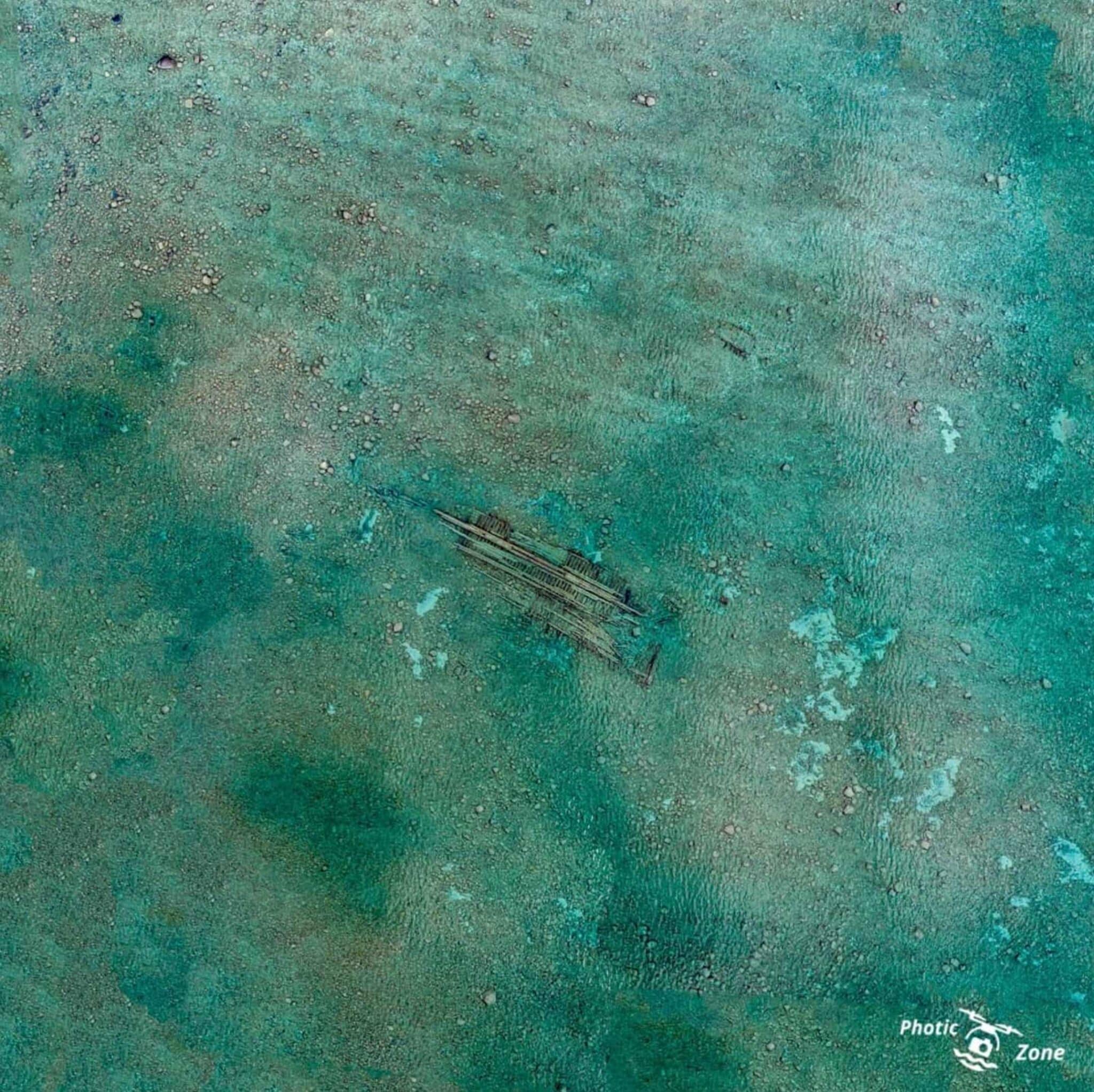 Shipwrecks in Lake Michigan are easy to spot with a drone
