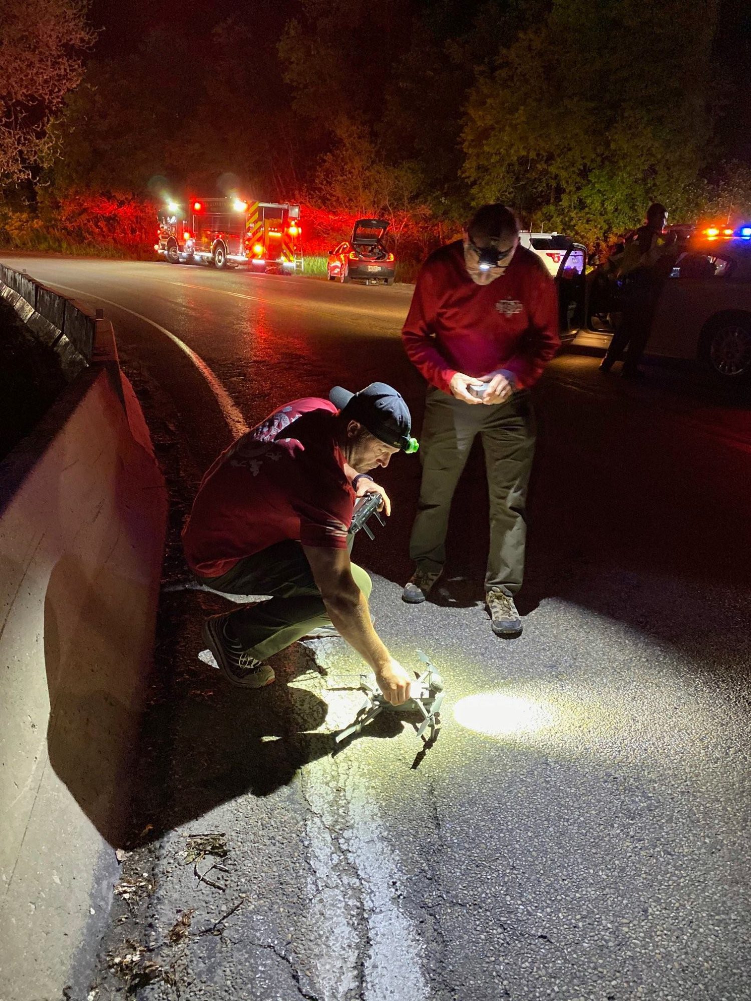 Scene of the SUV crash in the Ogden River in Ogden Canyon, Utah.