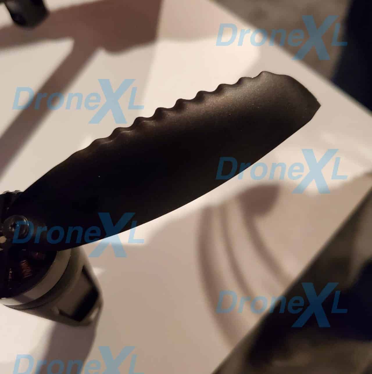 Serrated propellers on the Parrot Anafi Thermal SE designed to reduce noise.