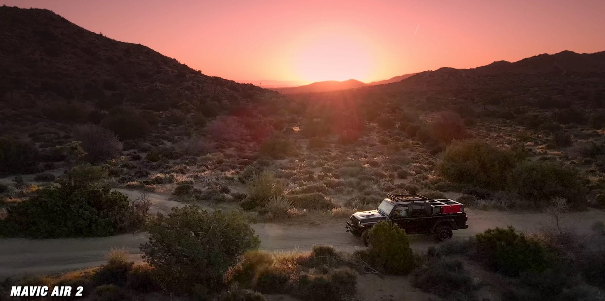 Still from Jeven Dovey's video comparing the DJI Mavic Air and Mavic Air 2.