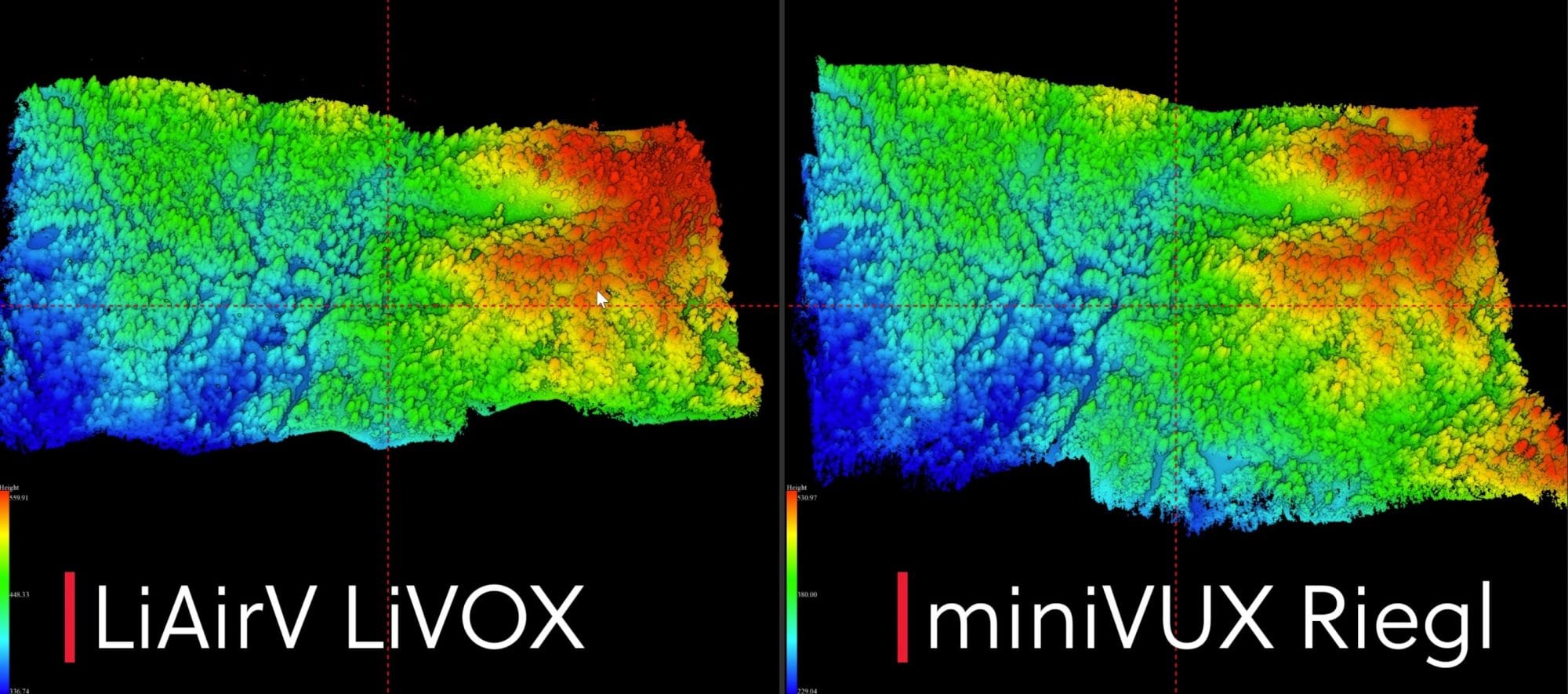 Watch the DJI M600 Pro and M210 go head-to-head in a LiDAR competition