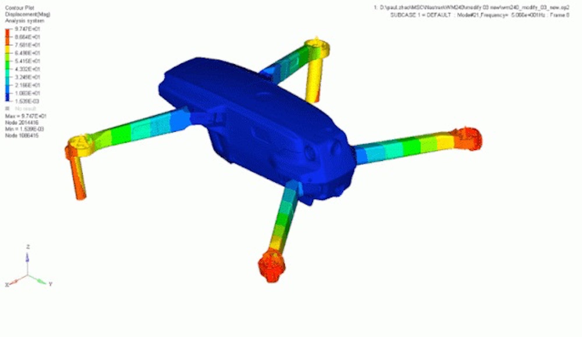 Early DJI Mavic Air 2 design draft sketch from DJI's design process story.