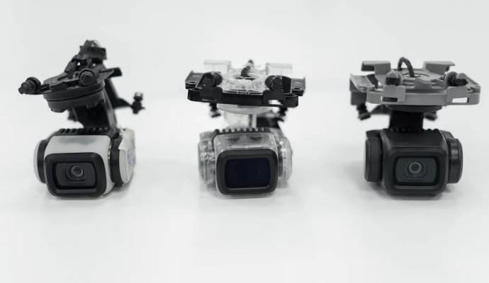 One iteration of the DJI Mavic Air 2 gimbal during development.