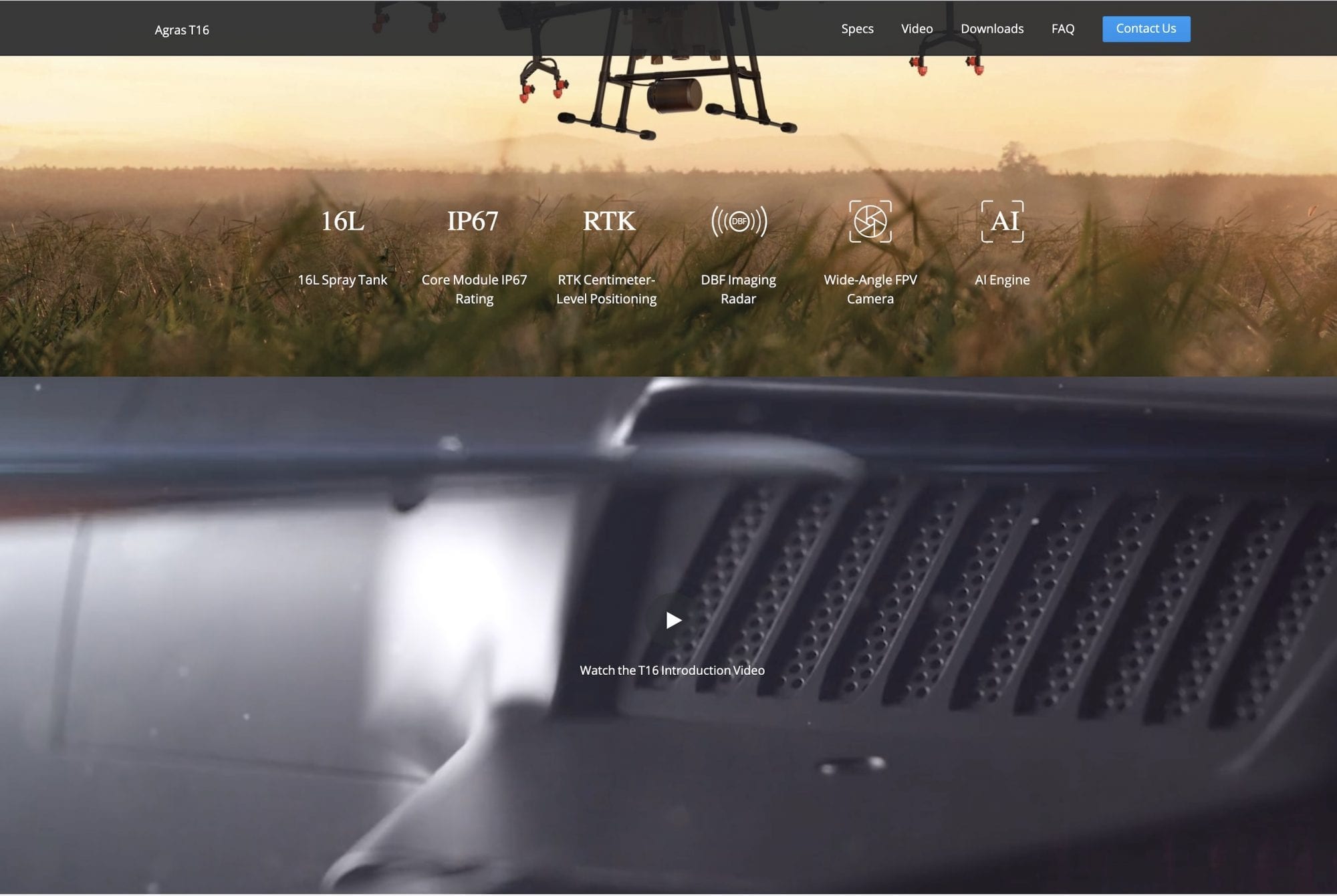 Faked Mavic 3 leak image actually showing a DJI Agras T16 from a promo video.