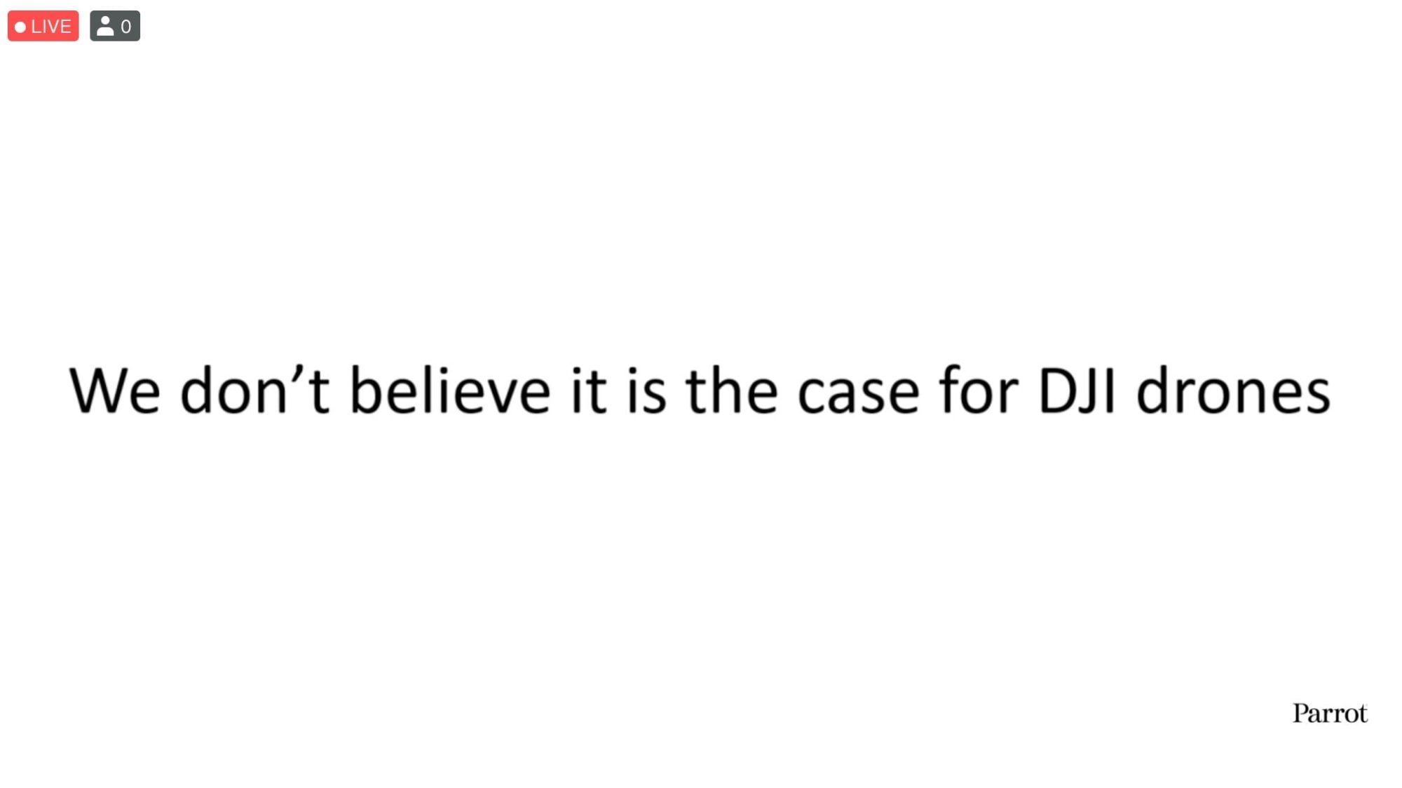 Parrot's founder Henri Seydoux digs into DJI's data security issues