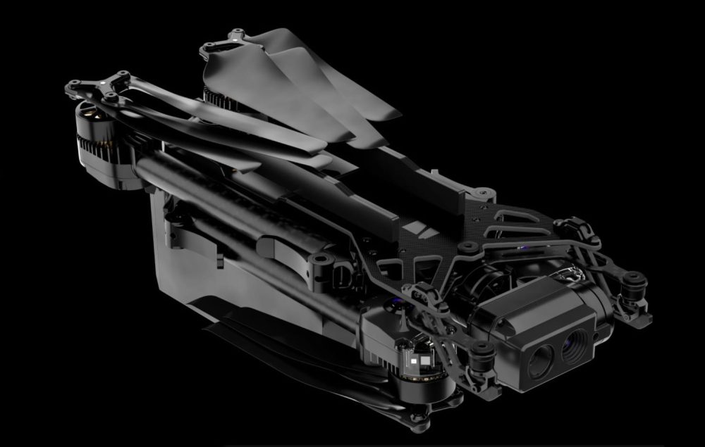 Folding skydio x2 drone