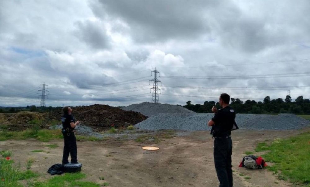 Search and rescue drone, believed to be a DJI Mavic 2 Enterprise, used in the Loughborough search.