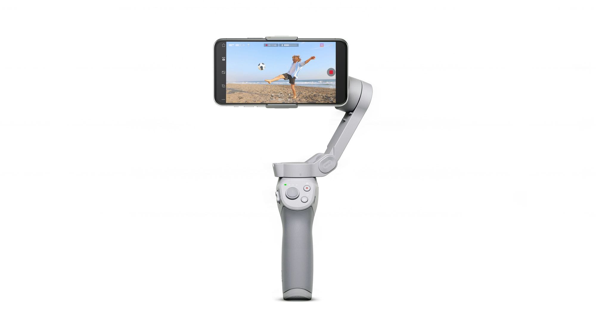 DJI OM 4 folding smartphone gimbal shown in DJI's official imagery.