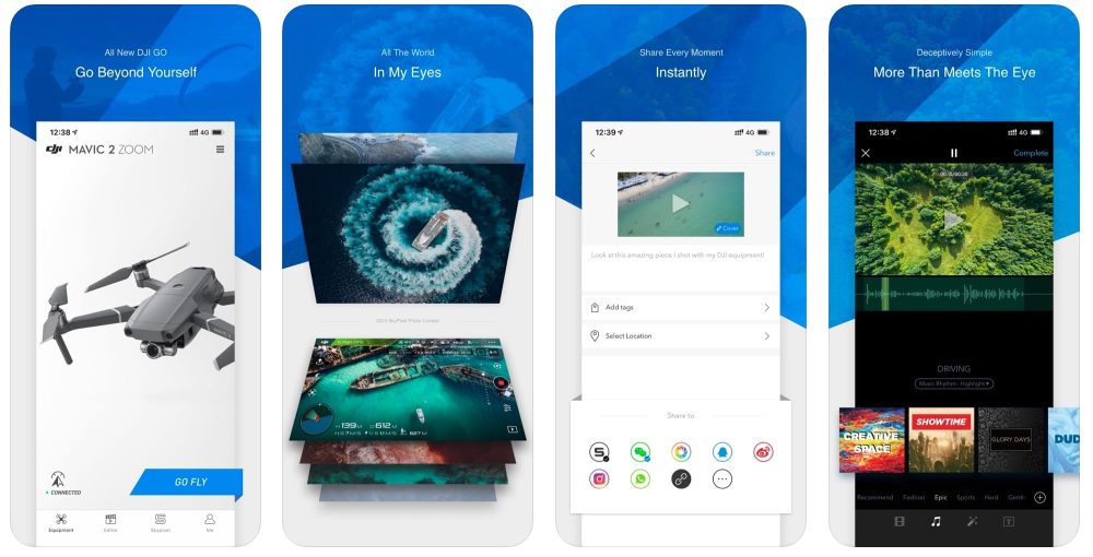 DJI Go 4 app receives an update but no new features -DJI updates DJI Go and DJI Go 4 app. Possibly in response to Synacktiv report?