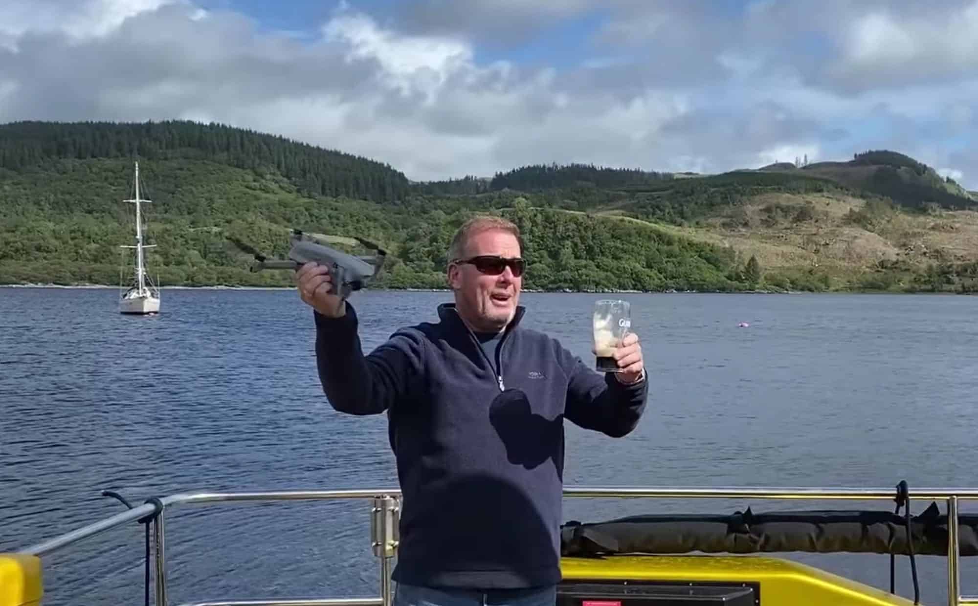 Still from Safehaven Marine's video of Thunder Child II in the Gulf of Corryvreckan.