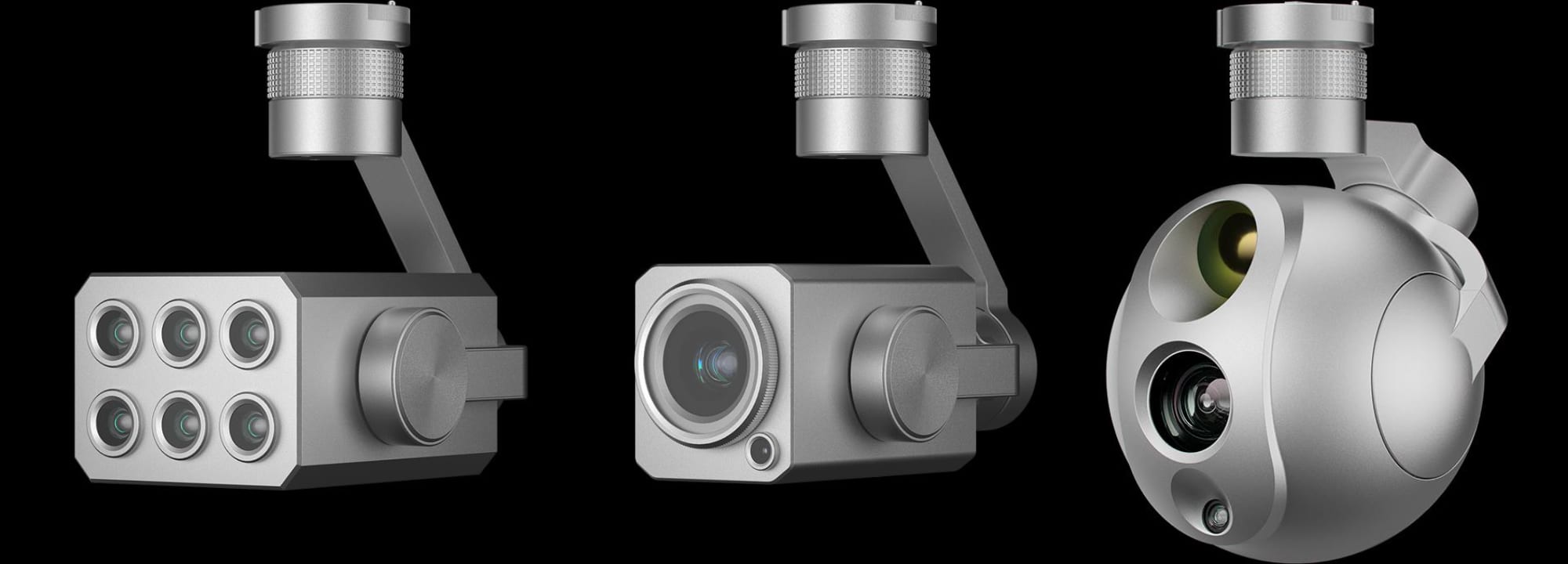 The three standard Dragonfish payloads, including the radiometric thermal triple sensor.