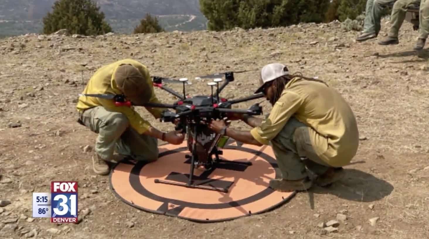 Drone-deployed dragon egg spheres used to fight the Grizzly Creek Fire in Colorado.