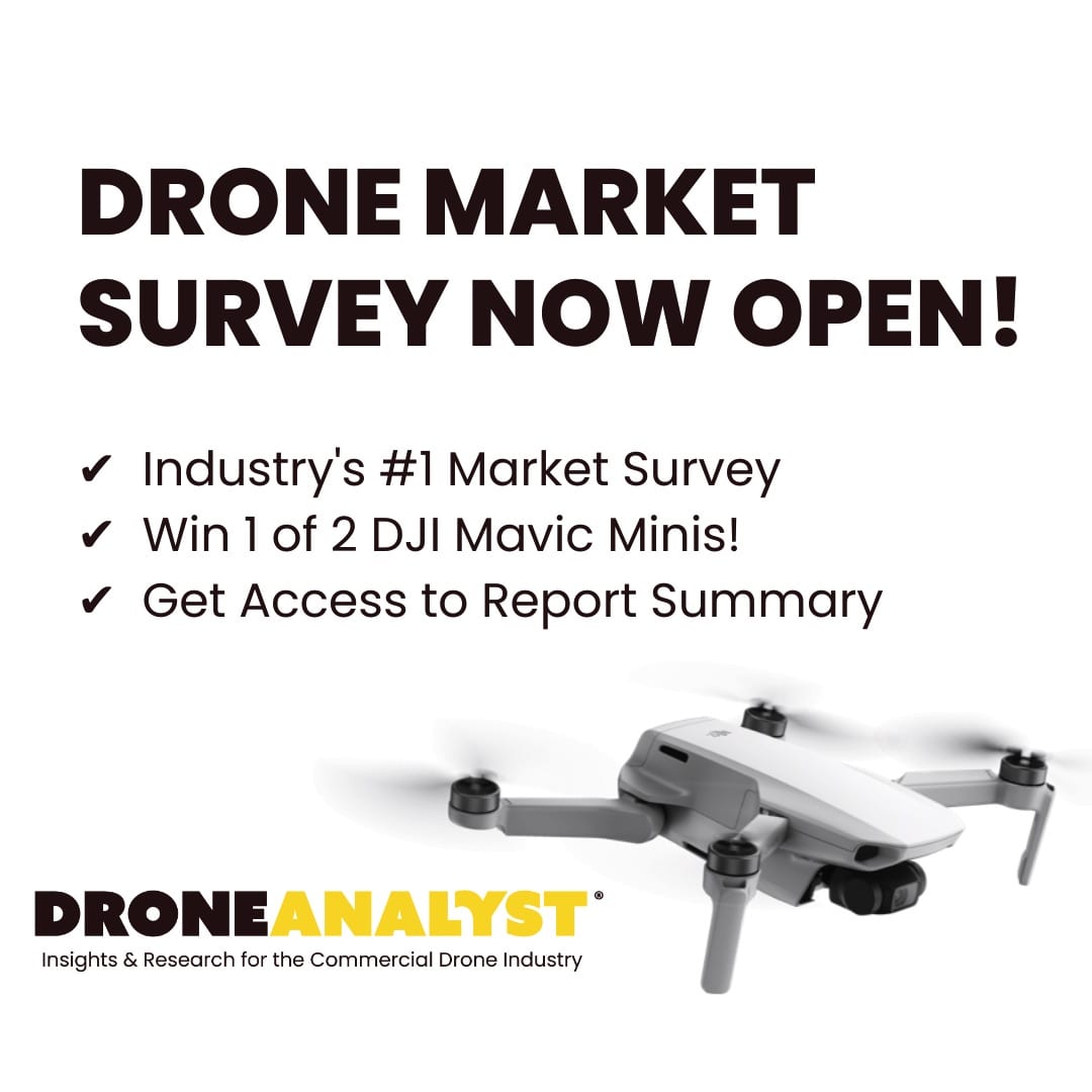 DroneAnalyst 2020 Annual Market Sector Survey promotional graphic.