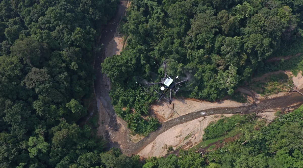 Dr. Debbie Saunders uses an Australian-made wildlife tracking drone that allows researchers to track endangered animals, such as Pangolins, swift parrots, honeyeaters, orange-bellied parrots, banded hare wallabies, and koalas.