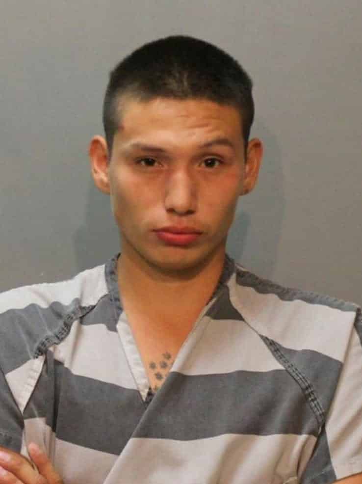 Jamys Flying Horse, the murder suspect captured with help from a Rapid City police drone.