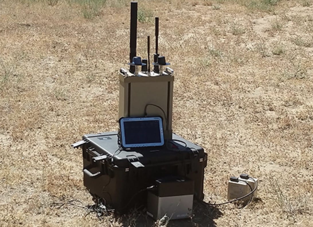 Citadel Defense Titan counter-drone system, a 20-pound (9-kilogram) autonomous unit.