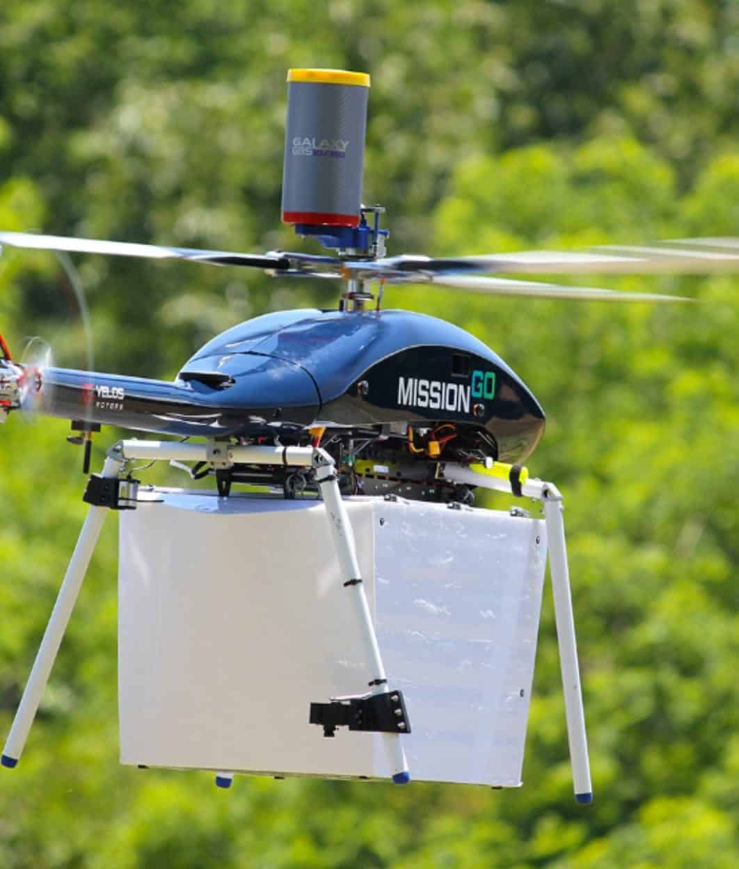 MissionGO drone that carried a human kidney over the Las Vegas desert.