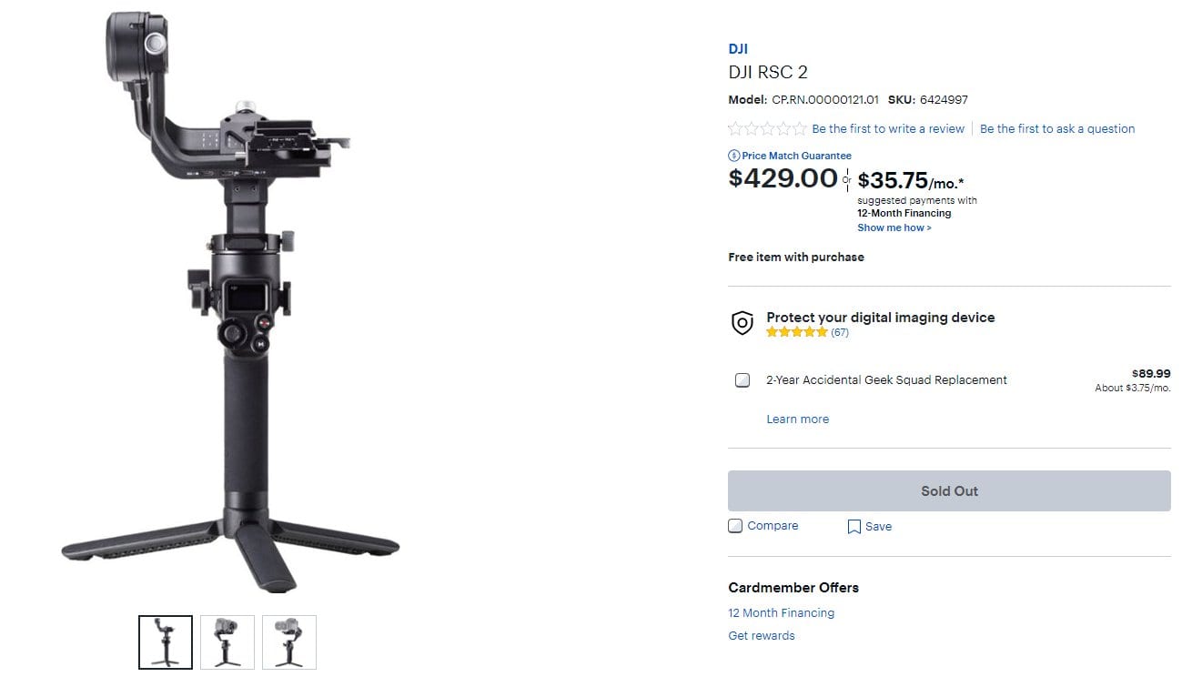 The DJI RSC2 from Best Buy BestBuy