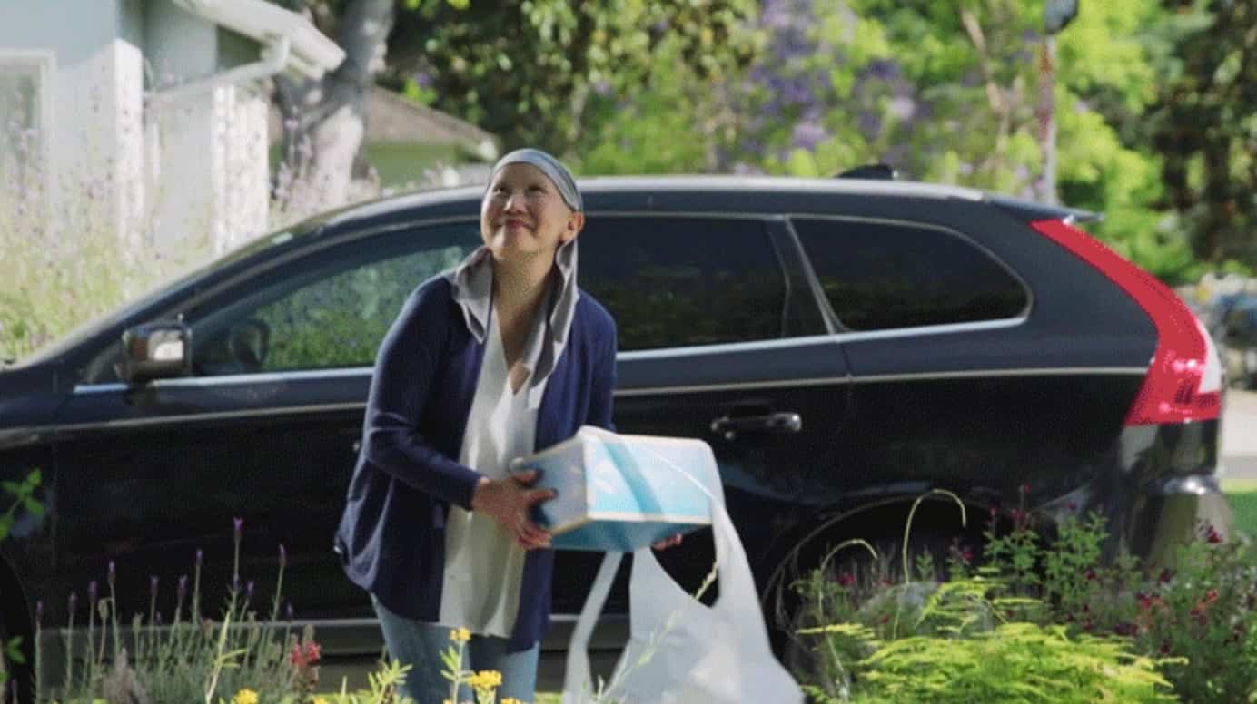 Zipline fixed-wing delivery drone that will make on-demand Walmart deliveries.