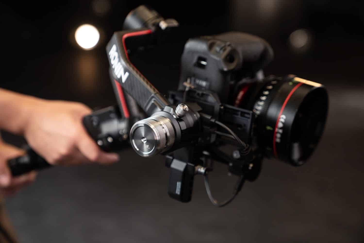 DJI RS 2 three-axis camera gimbal in DJI's official launch gallery.