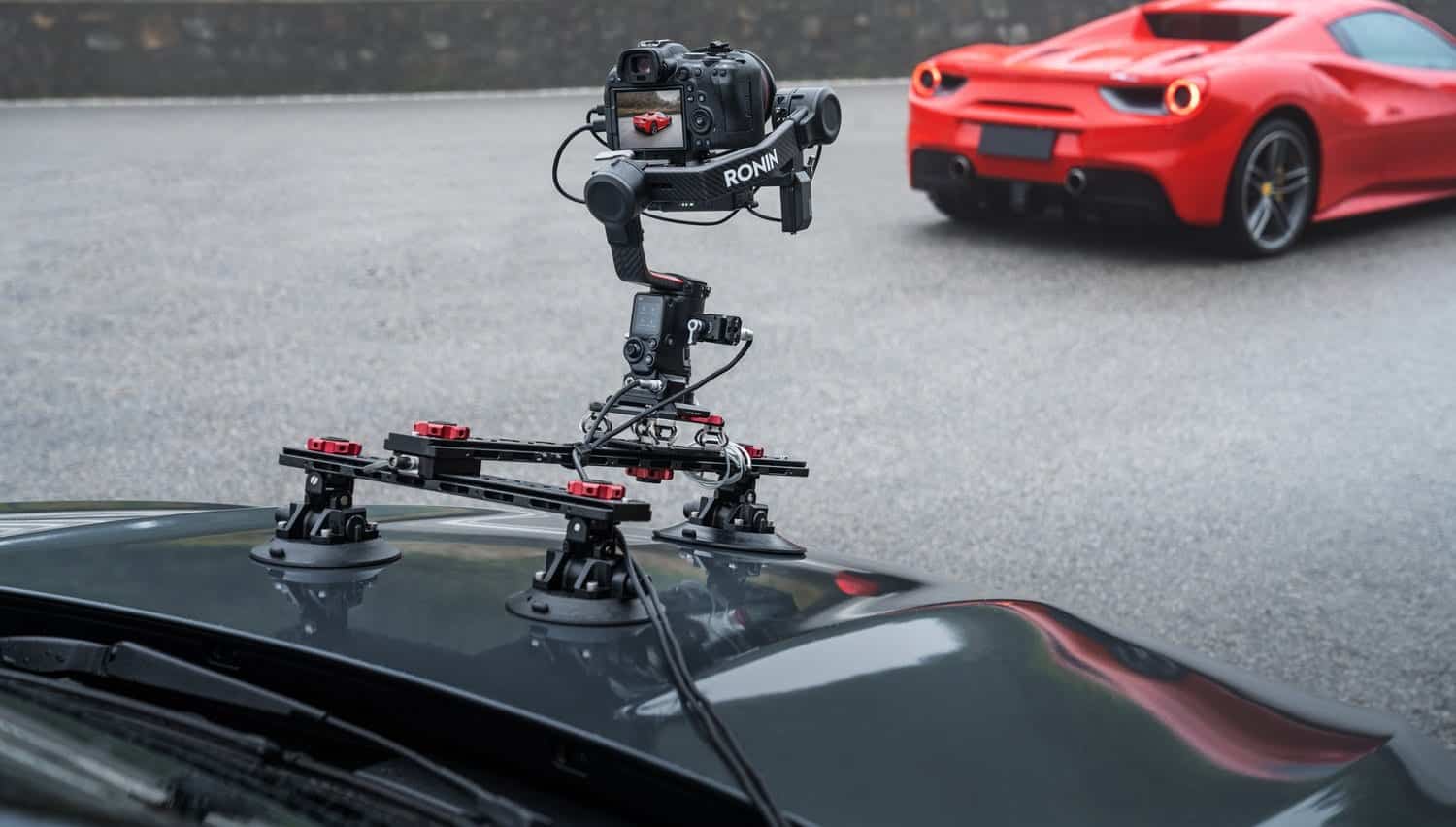 DJI RS 2 three-axis camera gimbal in DJI's official launch gallery.