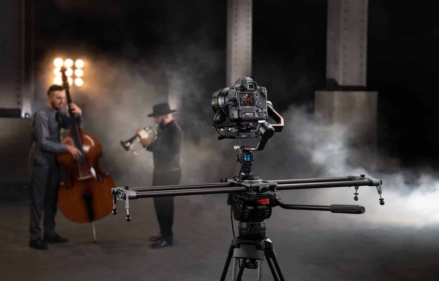 DJI RS 2 three-axis camera gimbal in DJI's official launch gallery.