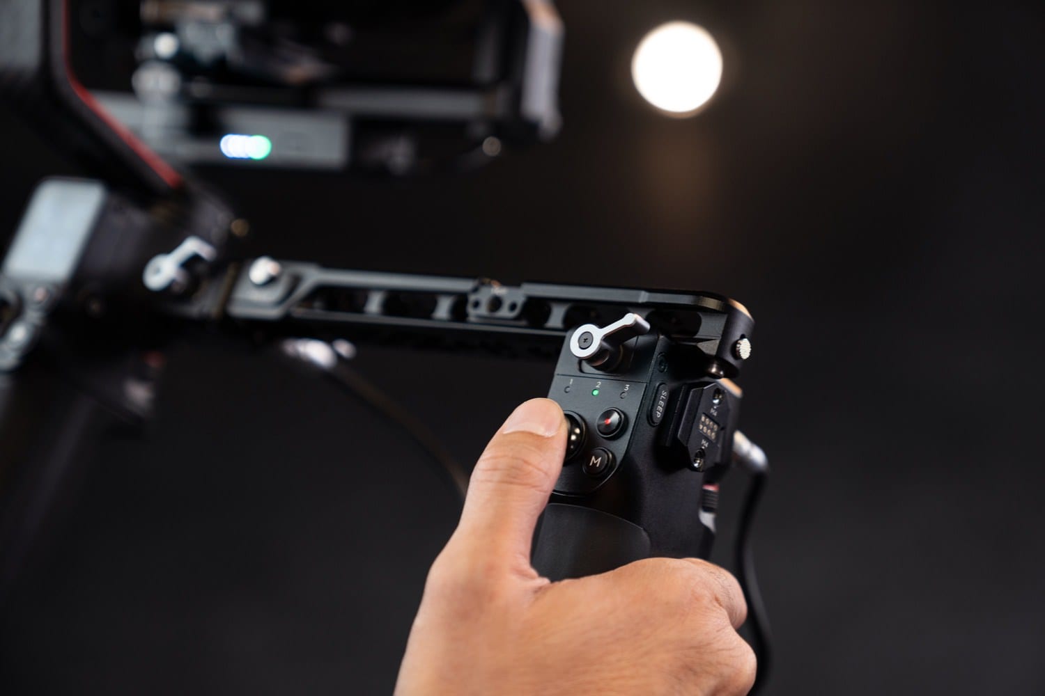 DJI RS 2 three-axis camera gimbal in DJI's official launch gallery.