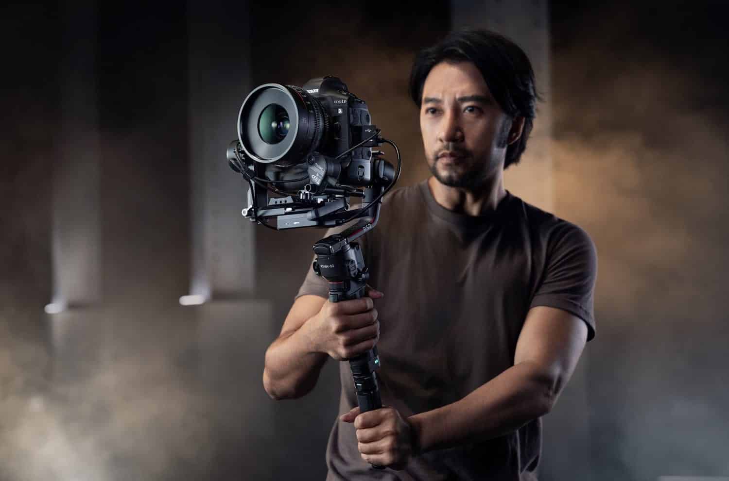 DJI RS 2 three-axis camera gimbal in DJI's official launch gallery.