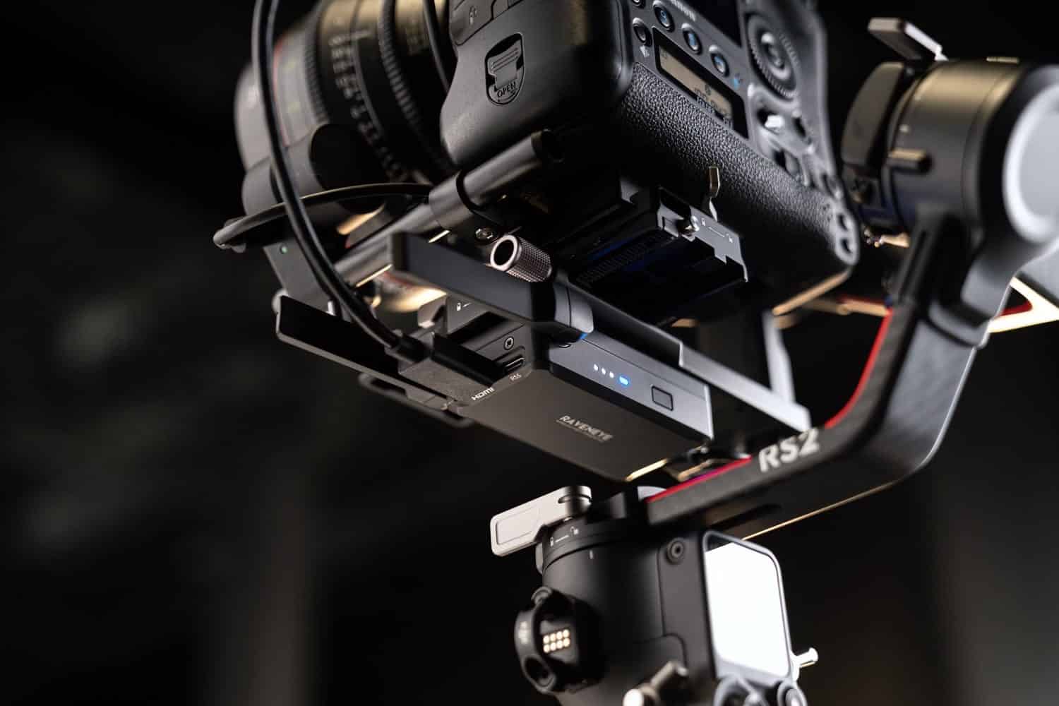 DJI RS 2 three-axis camera gimbal in DJI's official launch gallery.