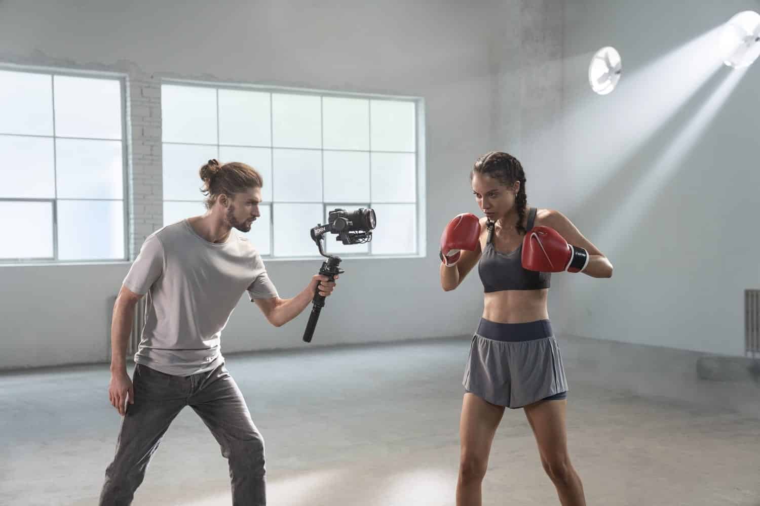 DJI RSC 2 folding camera gimbal in DJI's official launch gallery.
