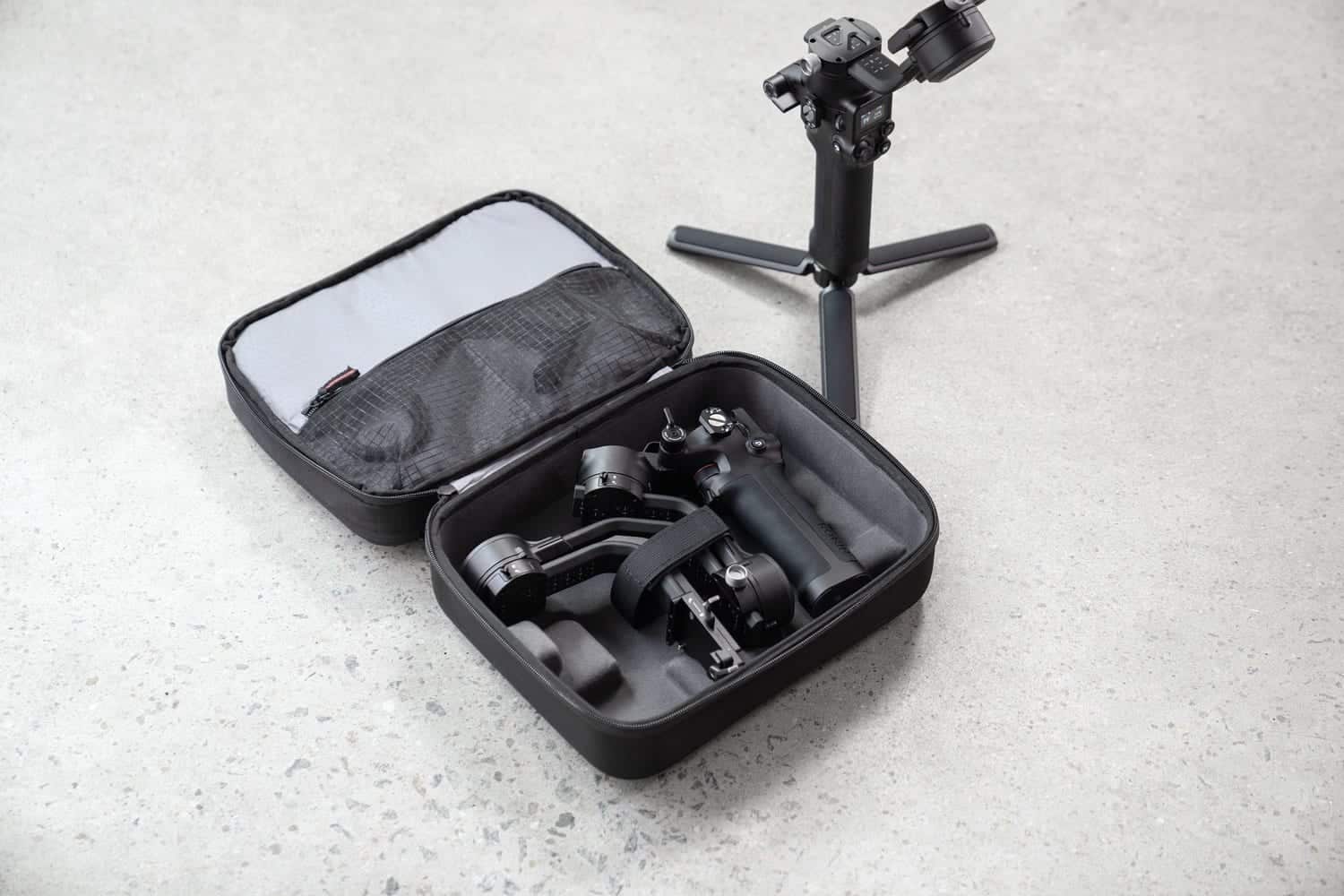 DJI RSC 2 folding camera gimbal in DJI's official launch gallery.