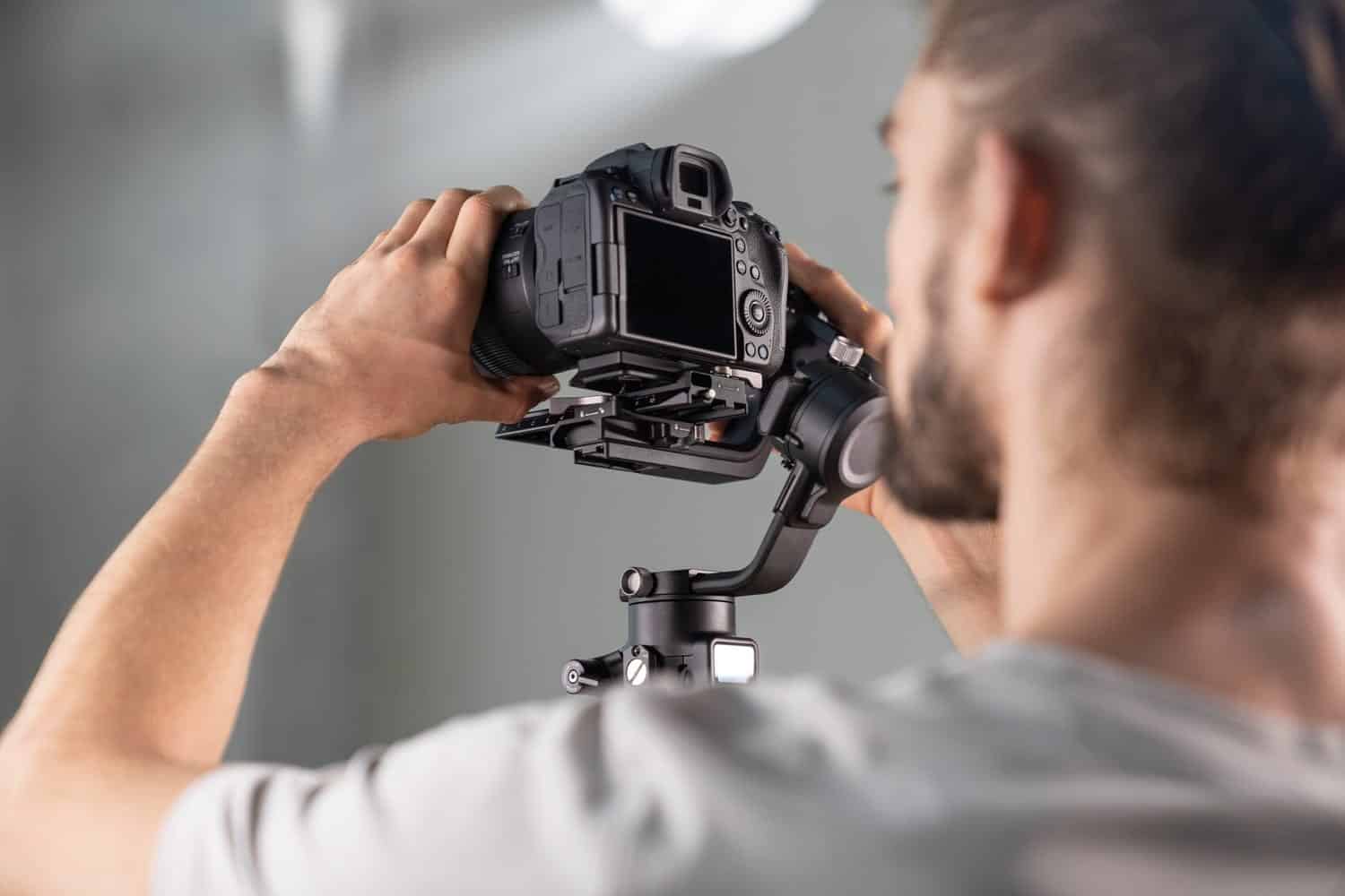 DJI RSC 2 folding camera gimbal in DJI's official launch gallery.