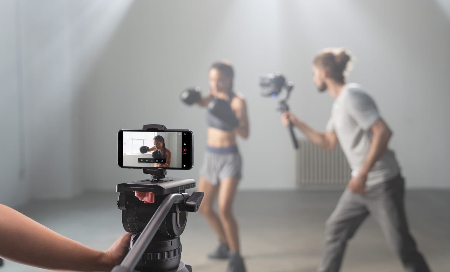 DJI RSC 2 folding camera gimbal in DJI's official launch gallery.