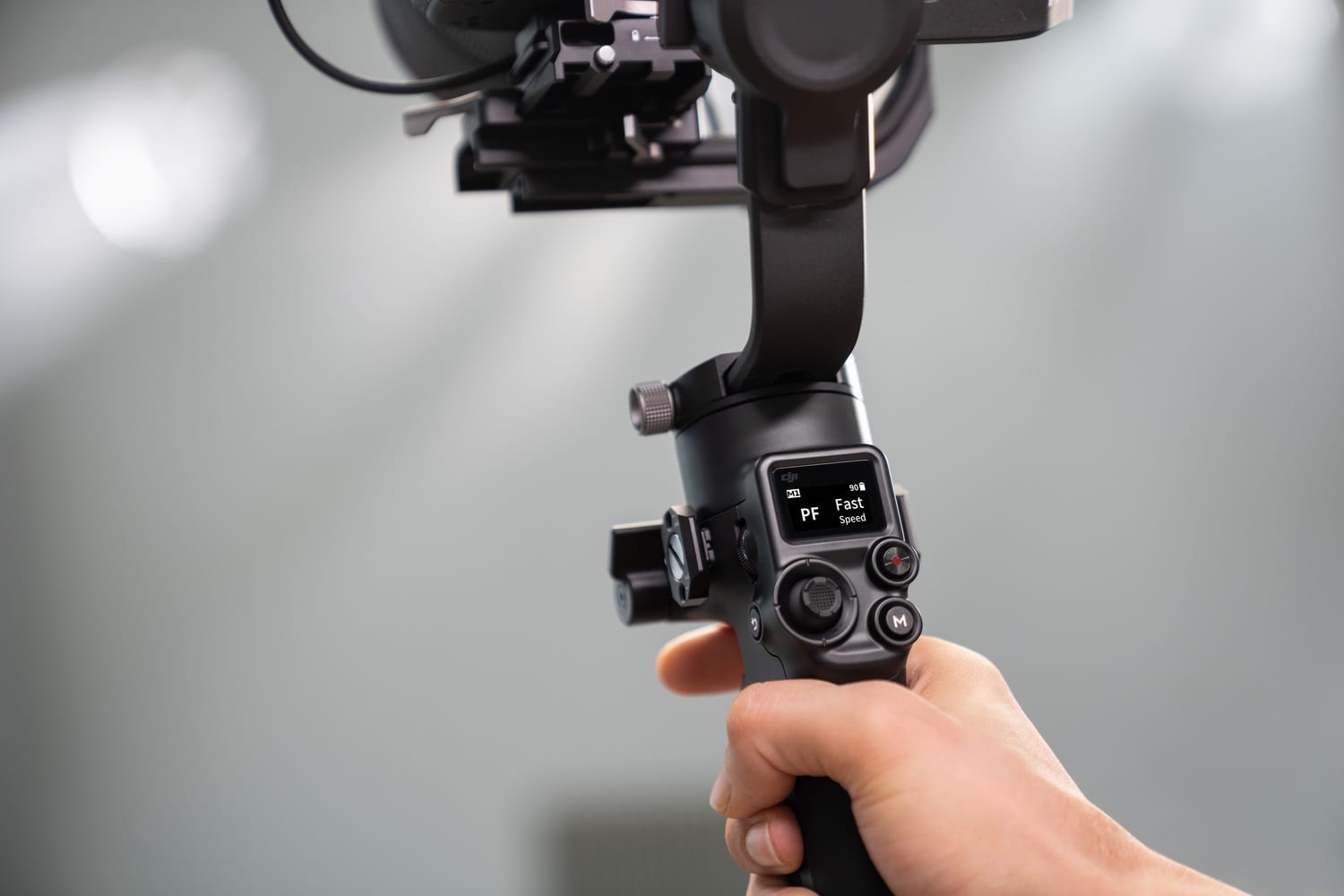 DJI RSC 2 folding camera gimbal in DJI's official launch gallery.