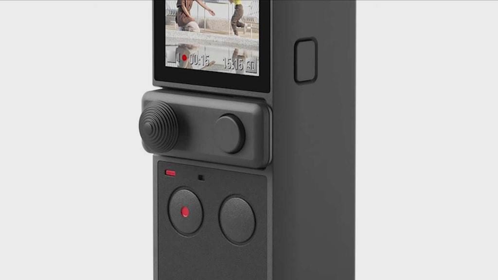 Close view of the control buttons on the leaked DJI Osmo Pocket 2.