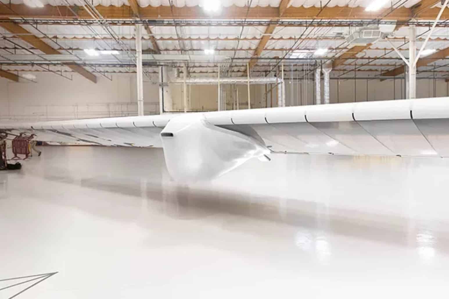 The Sunglider above the clouds during the first stratospheric LTE connection.