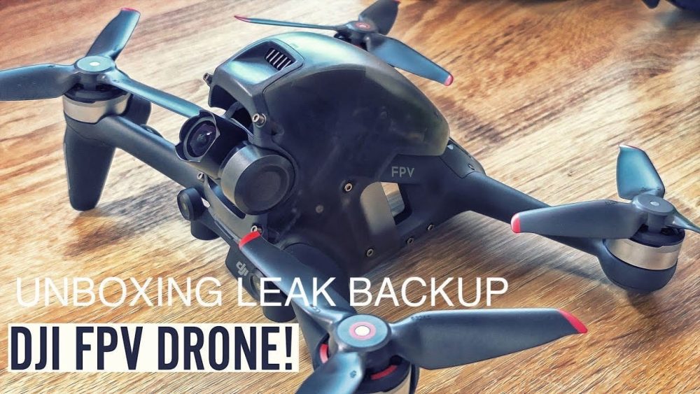 DJI FPV Combo unboxing video shows the fpv quadcopter in detail
