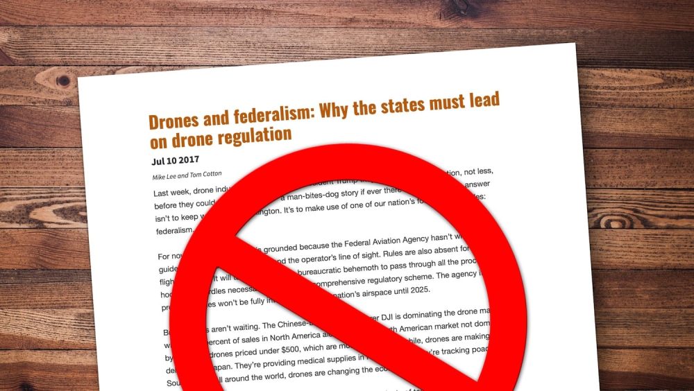 Stop the Drone Federalism Bill and Senator Lee in his effort to revive it!