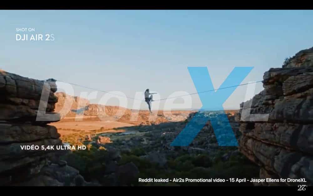 Promo frame labeled 5.4K Ultra HD showing a highliner crossing a desert canyon.