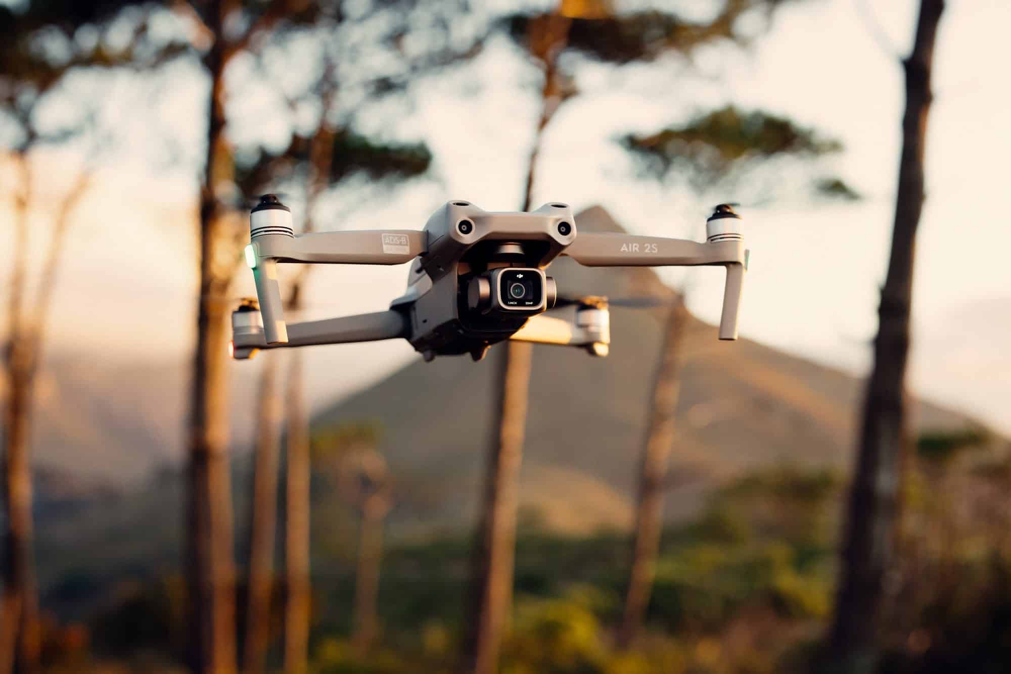 The DJI Air 2S, capable of 5.4K video and O3 image transmission.