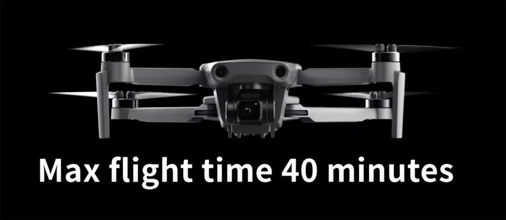 Front view of the Hubsan Zino Mini Pro folding camera drone.