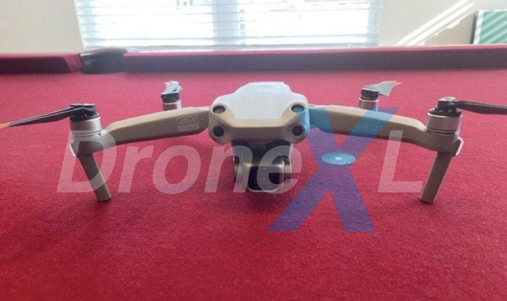 The DJI Air 2S resting on a table, photographed by the reader who bought it.