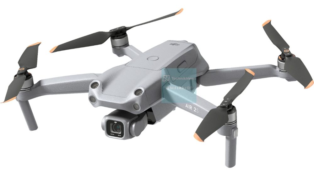 Second DJI Air 2S render from the leaked Fly More Combo material.