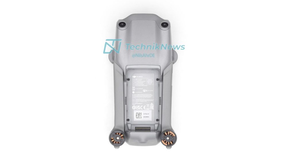 Render of the DJI Air 2S Fly More Combo with spare batteries and filters.
