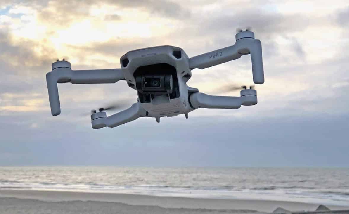 The DJI Mini 2 weighs less than 250 grams and has a 4K camera.