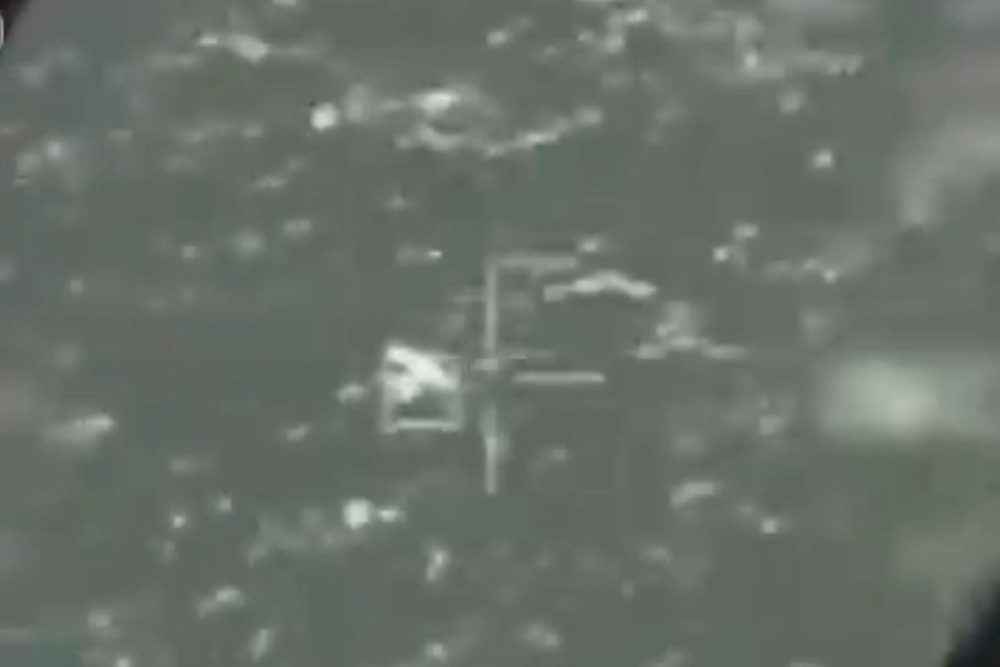 Another view of the drone type intercepted by an Israeli F-16.