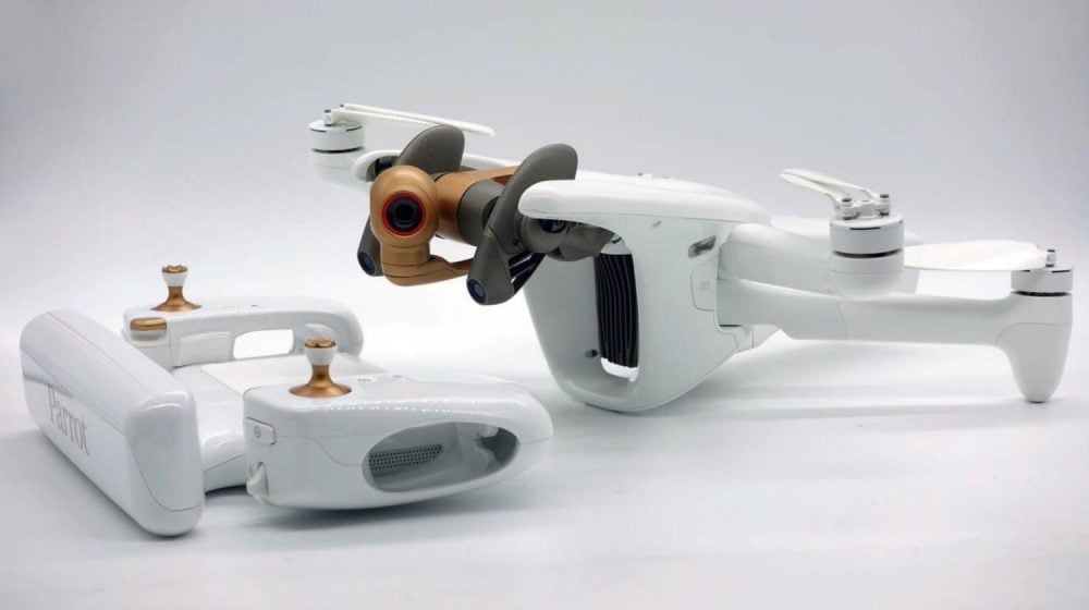 The Parrot Anafi AI and its 48MP camera on a six-axis stabilized gimbal.