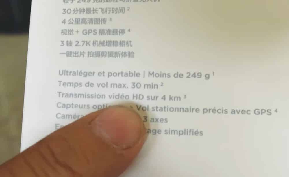 Still from the first DJI Mini SE unboxing video, posted by Bangkok retailer KamiGadget Shop.