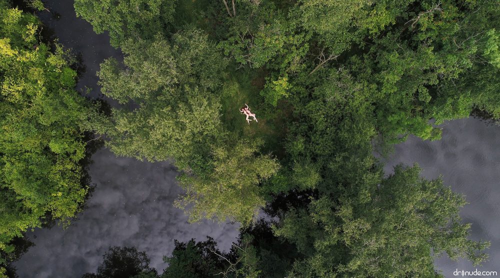 Dronude image titled Sisters, photographed from above by Tom Durden.